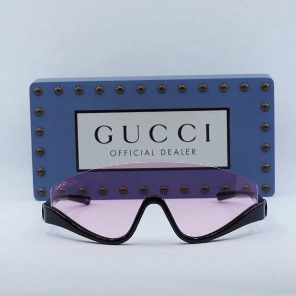 Final Price! Gucci GG1650S 002 Shiny Black Sunglasses - Picture 6 of 13